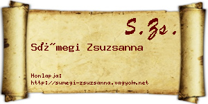 Sümegi Zsuzsanna névjegykártya