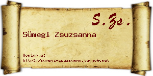 Sümegi Zsuzsanna névjegykártya